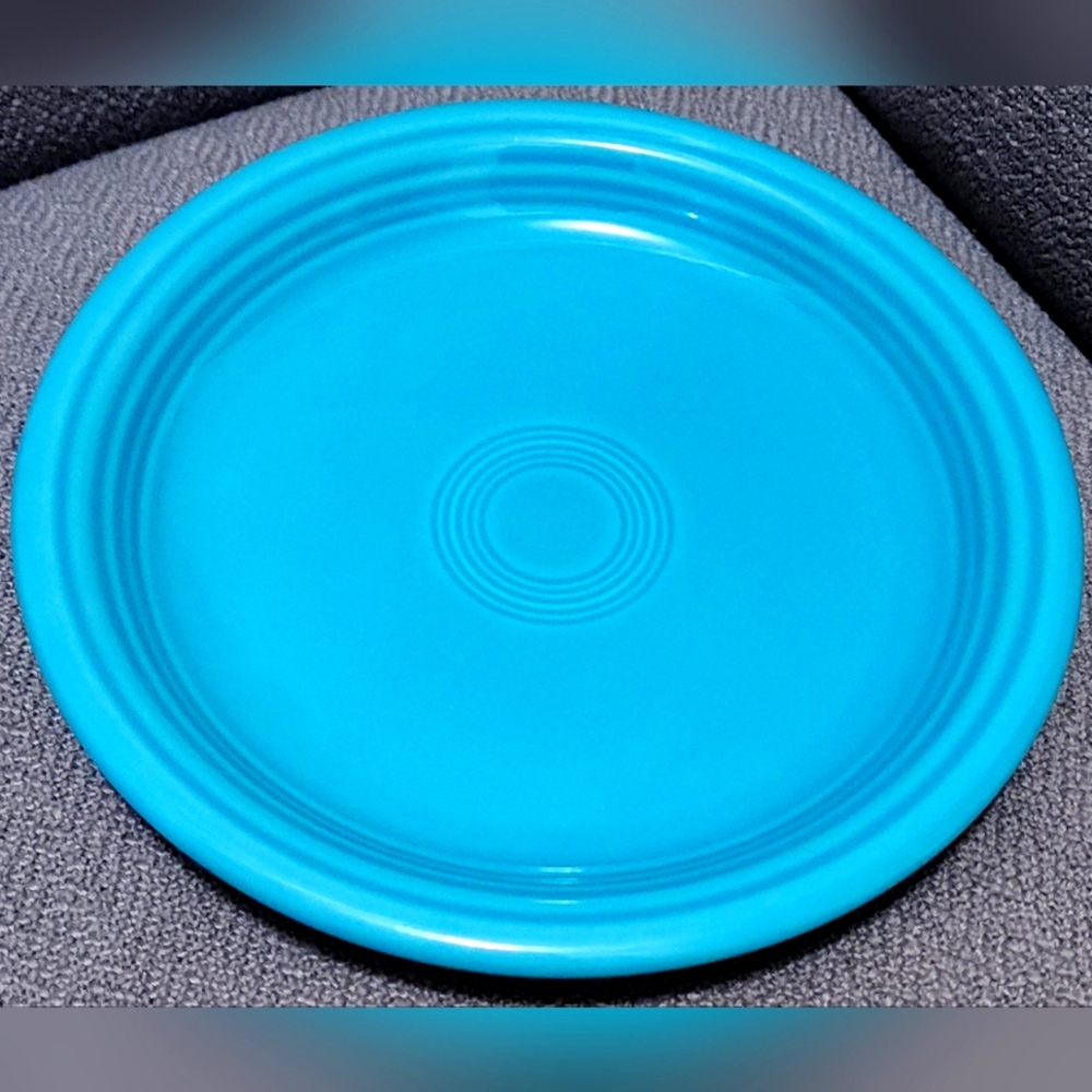 Fiestaware 10" Homer Laughlin Turquoise Bistro Plate HLC USA Fiesta
